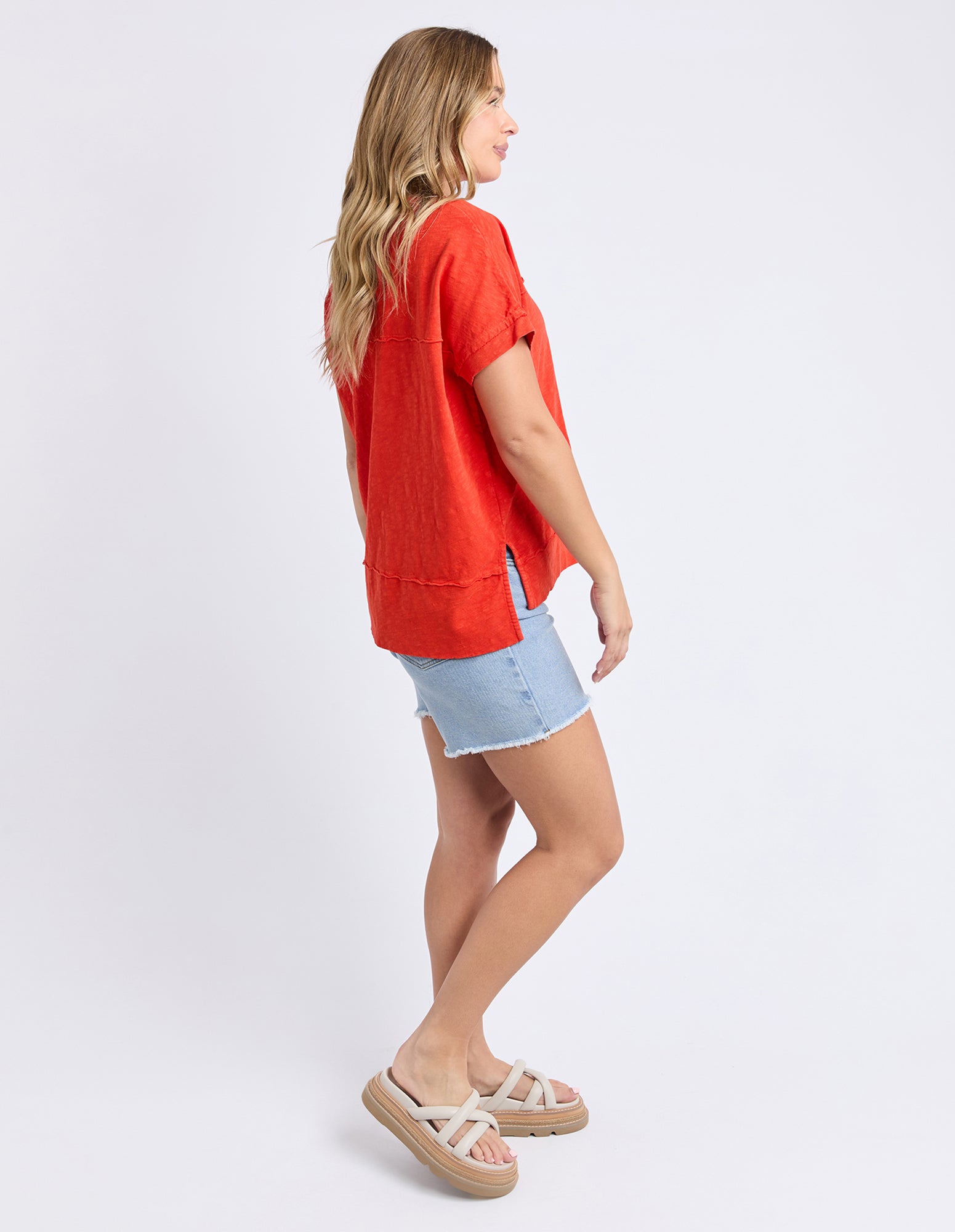 Collection of Foxwood Allison Tee - Red in a gallery layout
