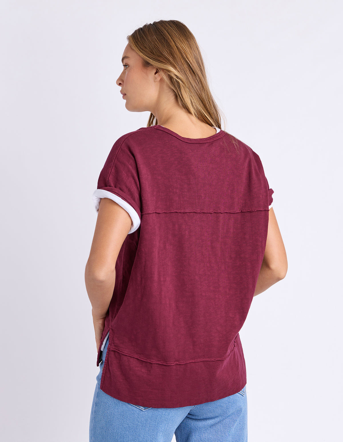 Foxwood Allison Tee- Wine
