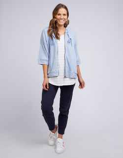 Collection of Elm Beachy Zip Hoody - Sky Blue in a gallery layout