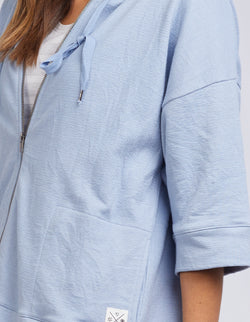Collection of Elm Beachy Zip Hoody - Sky Blue in a gallery layout