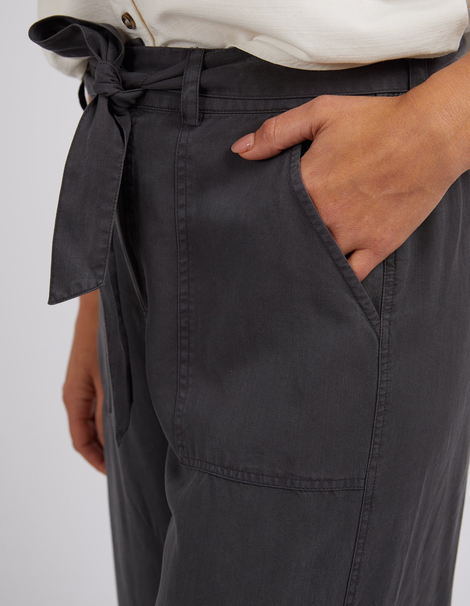 Collection of Elm Bliss Washed Pant - Washed Black in a gallery layout