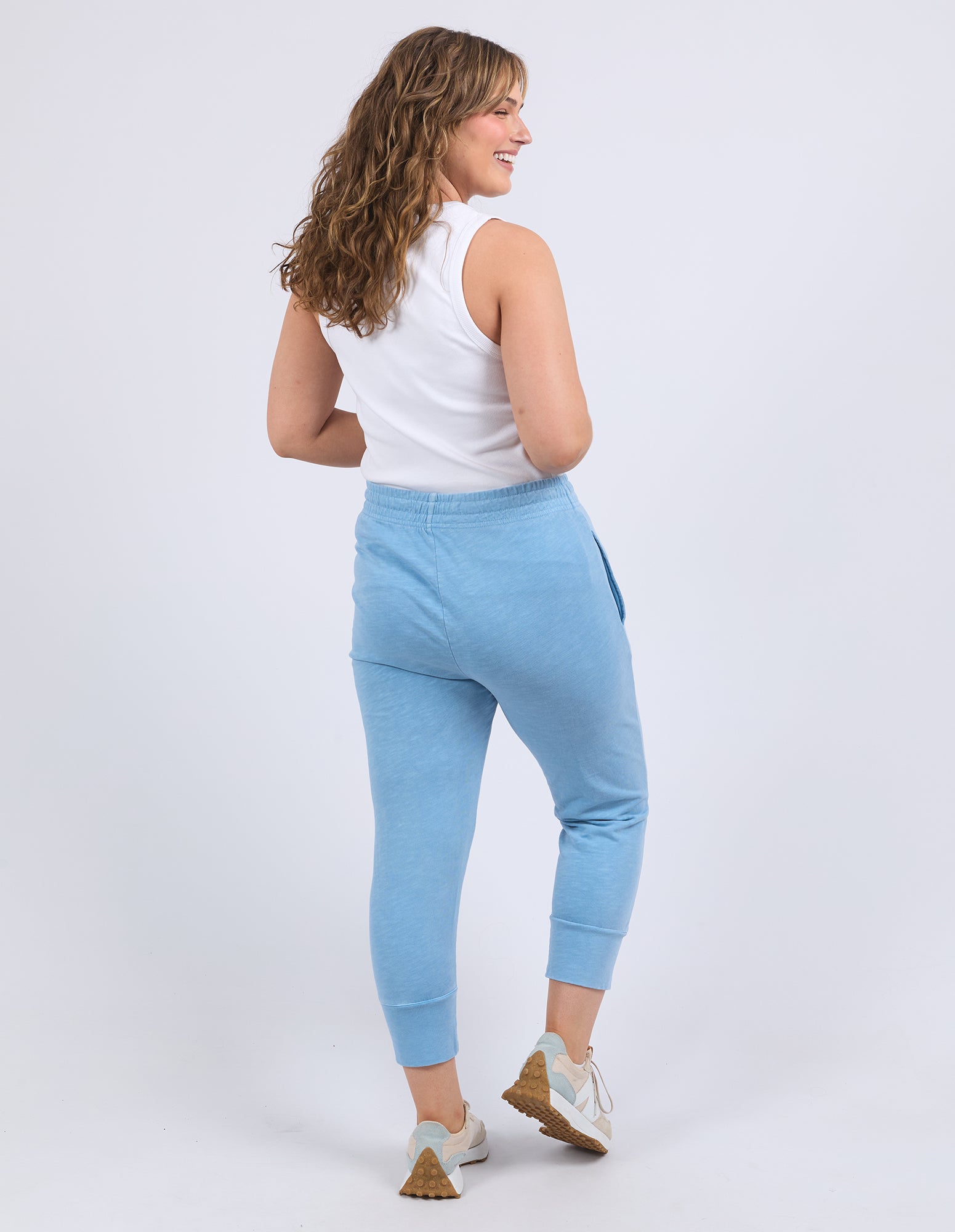 Collection of Elm Fundamental Brunch Pant - Dusk Blue in a gallery layout