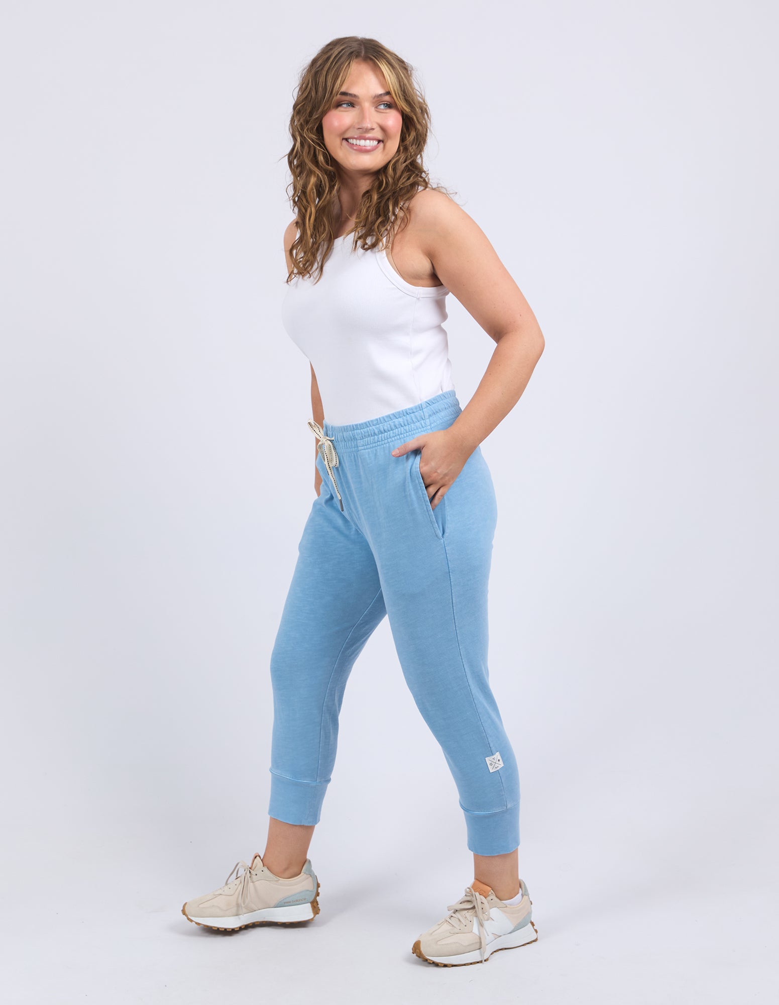 Collection of Elm Fundamental Brunch Pant - Dusk Blue in a gallery layout