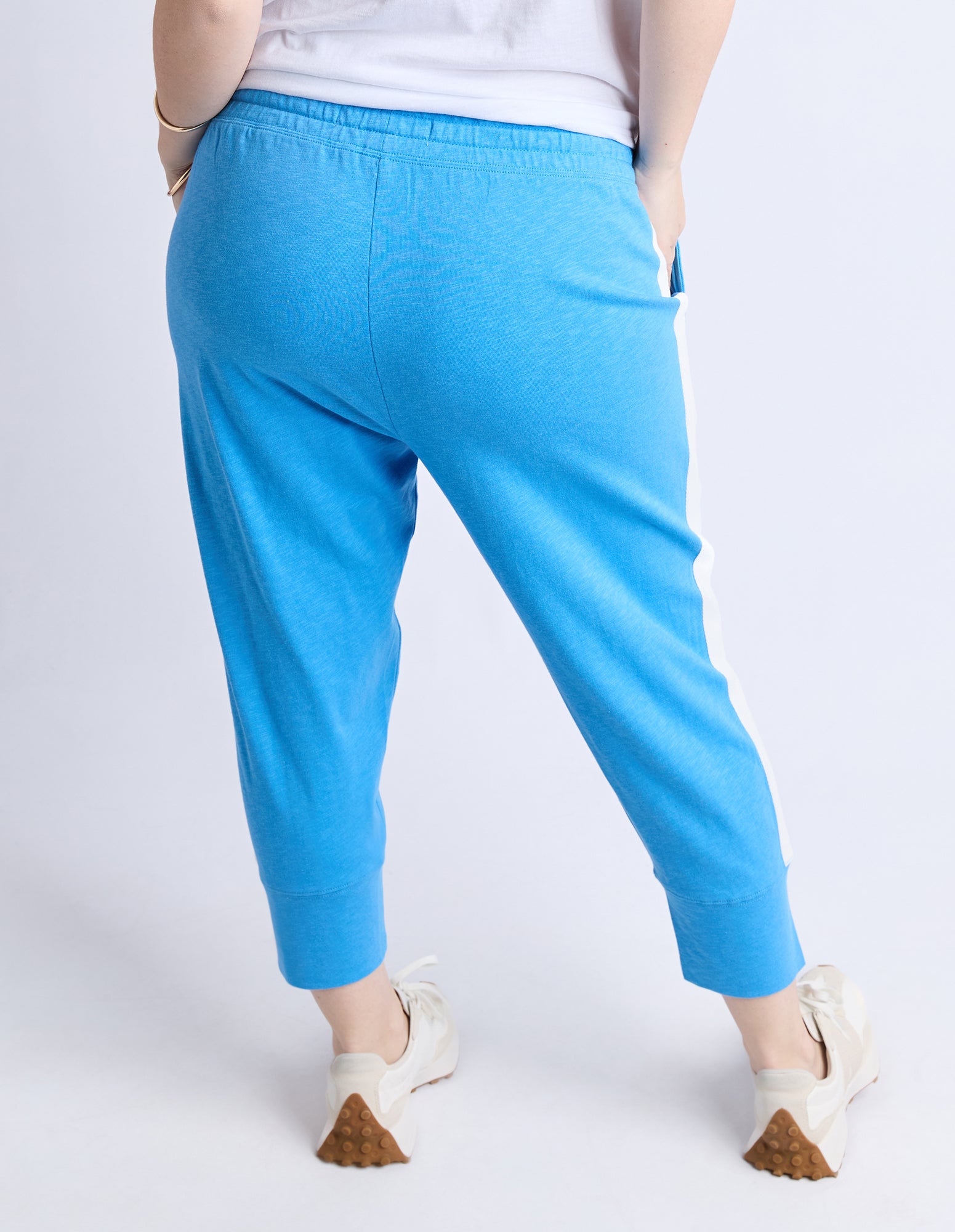 Elm Fundamental Brunch Pant - Azure Blue/ White Trim