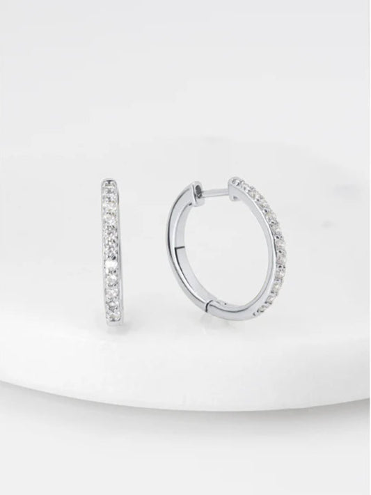 Zafino Catalina Hoop - Silver