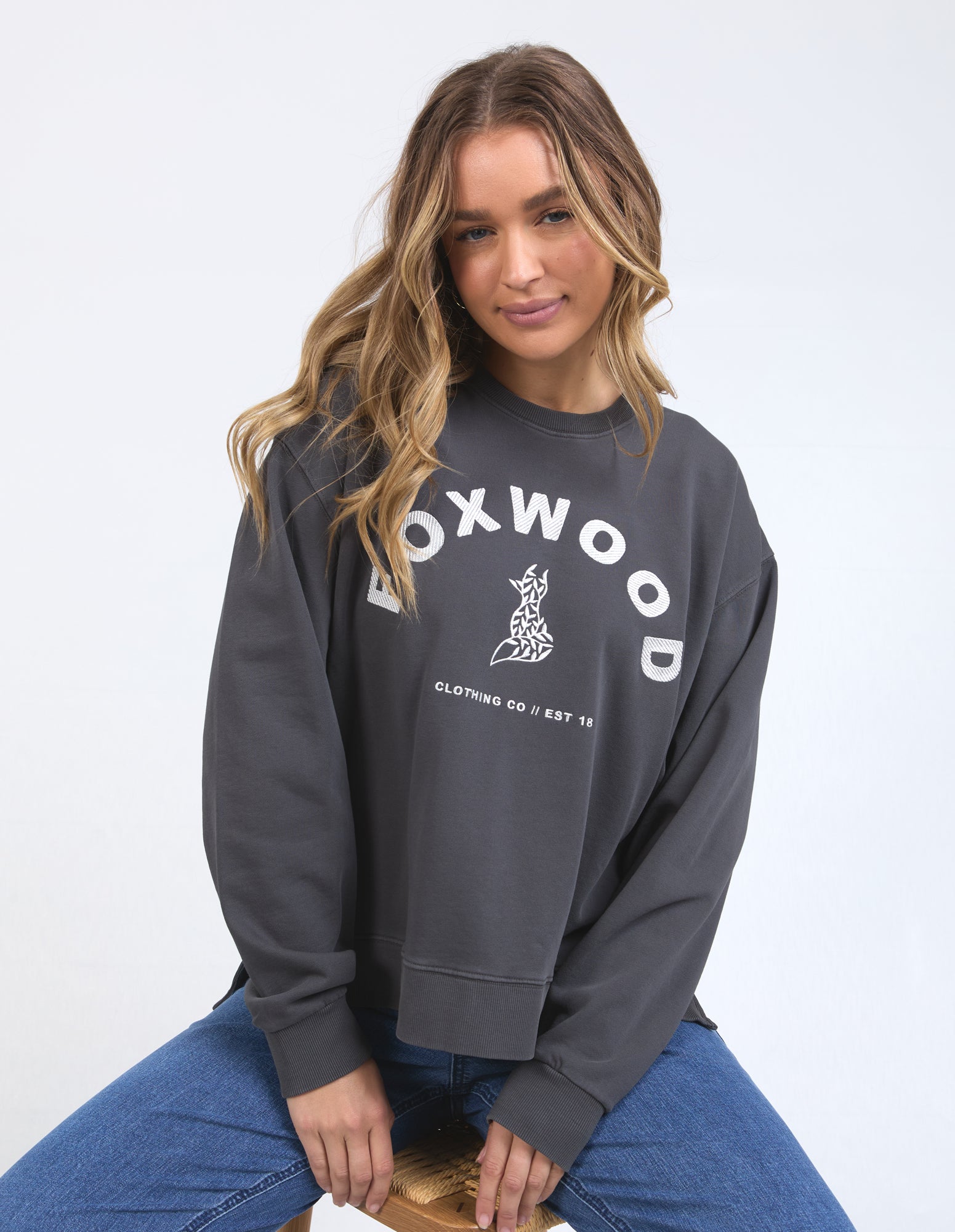 Foxwood Effortless Crew - Iron Grey