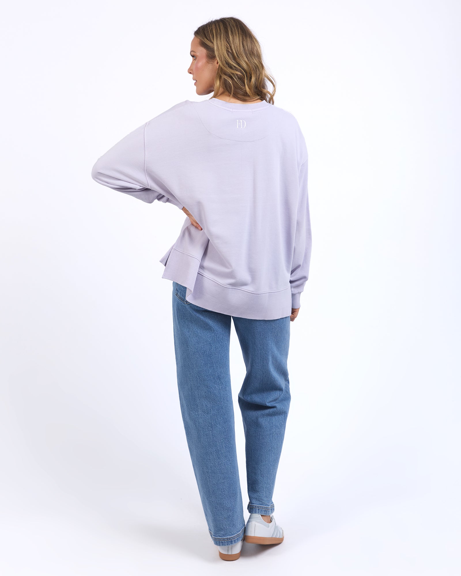 Collection of Foxwood Effortless Crew - Orchid Petal in a gallery layout