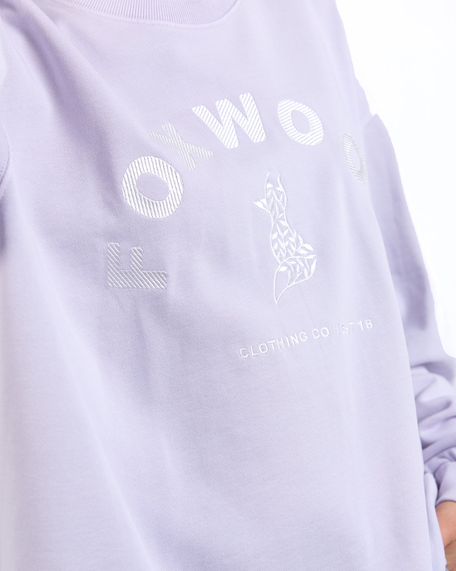 Collection of Foxwood Effortless Crew - Orchid Petal in a gallery layout