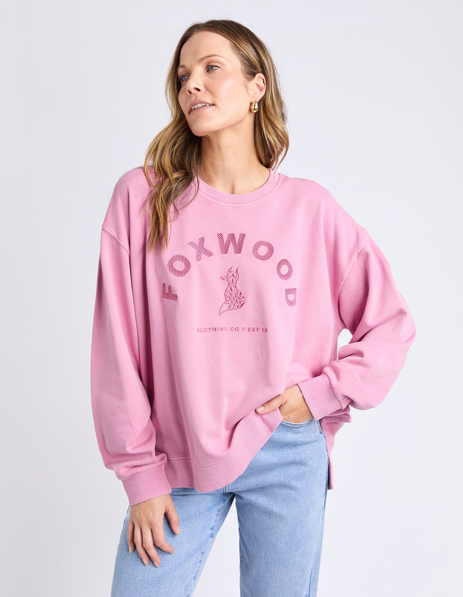 Foxwood Effortless Crew - Rose Pink