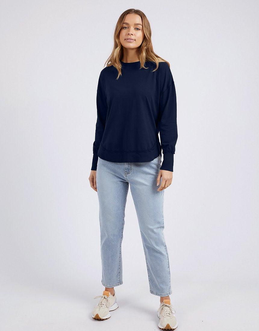 Image of farrah-long-sleeve-navy-55X0198.NAVY-2