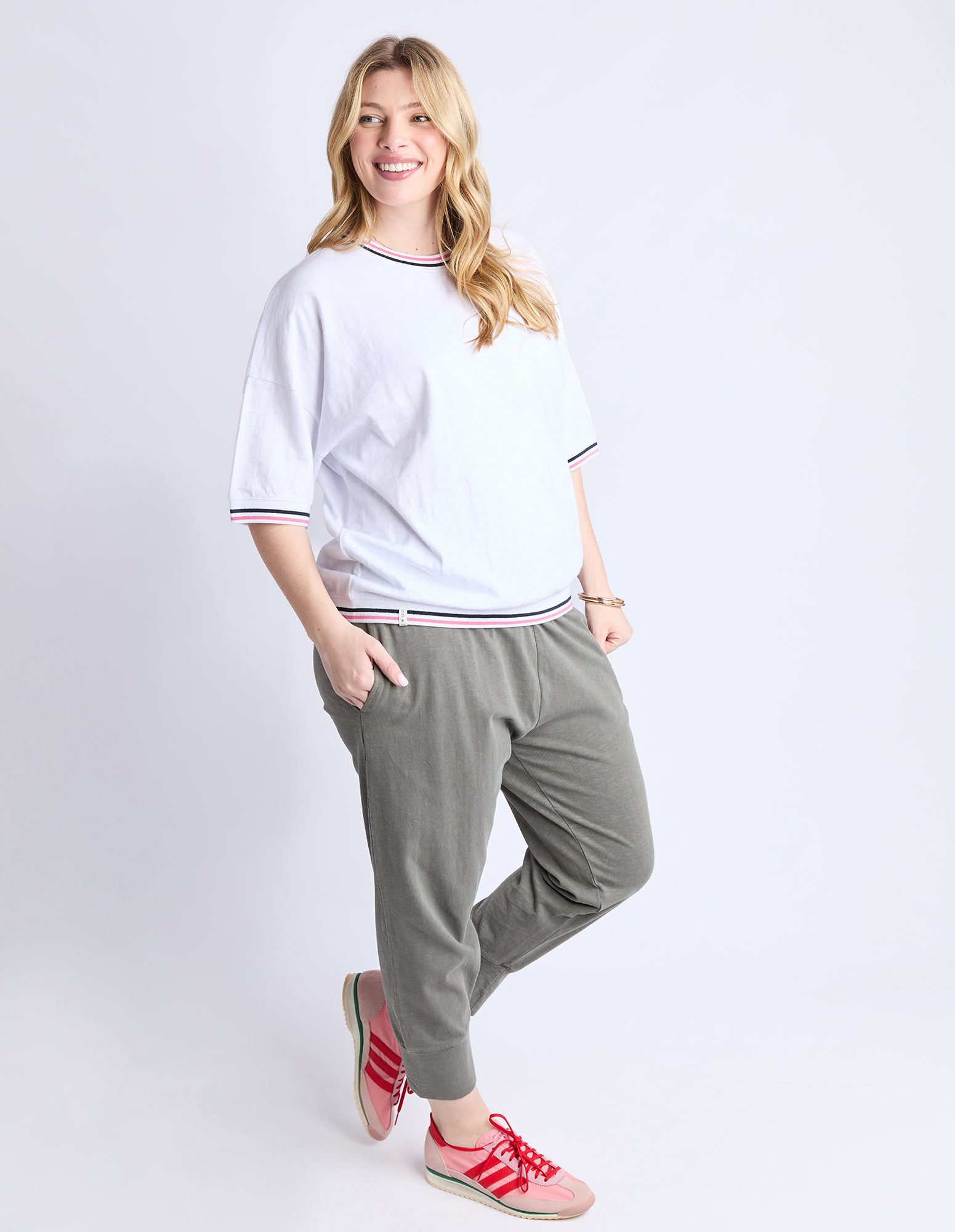 Elm Faye S/S Sweat - White