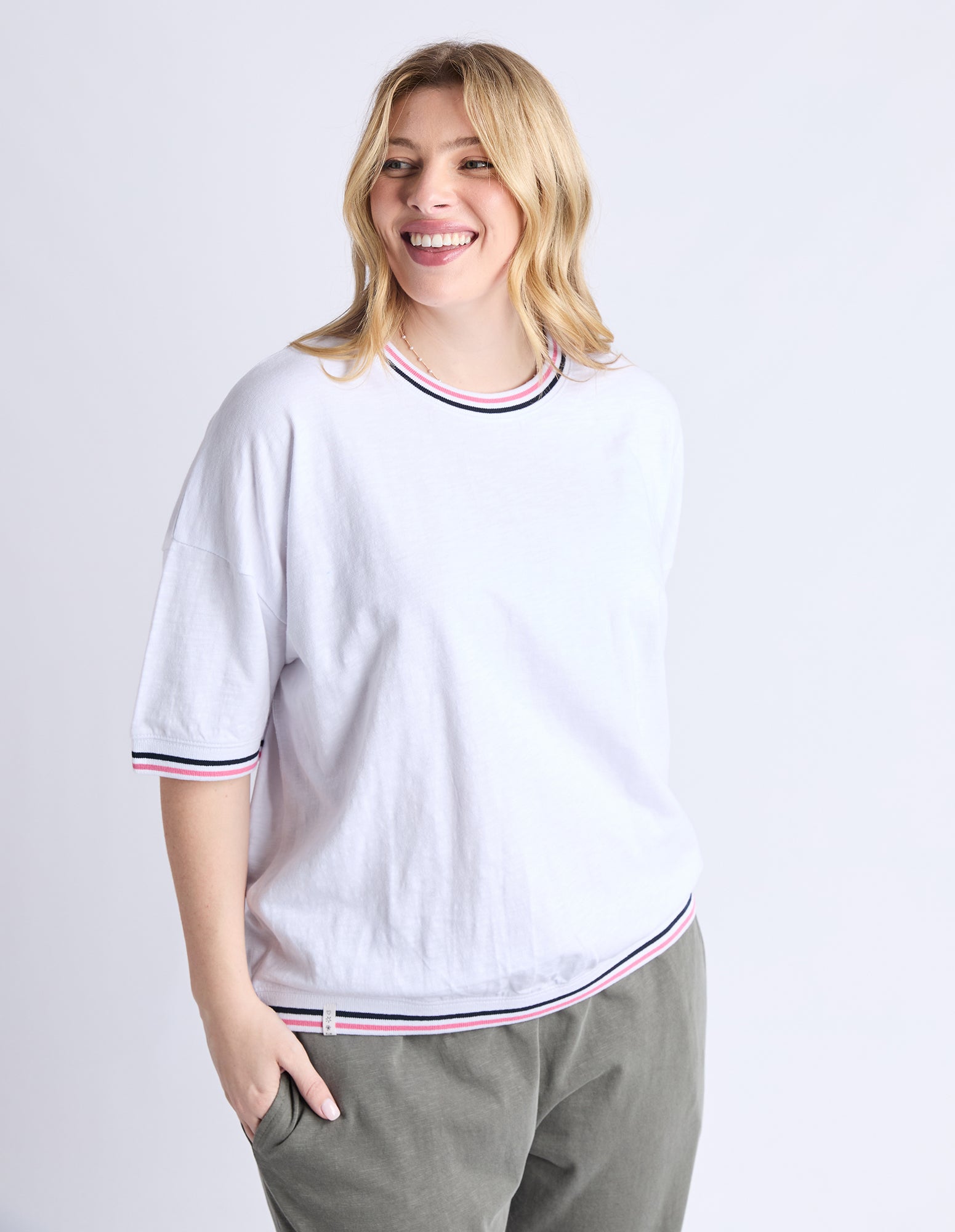 Elm Faye S/S Sweat - White