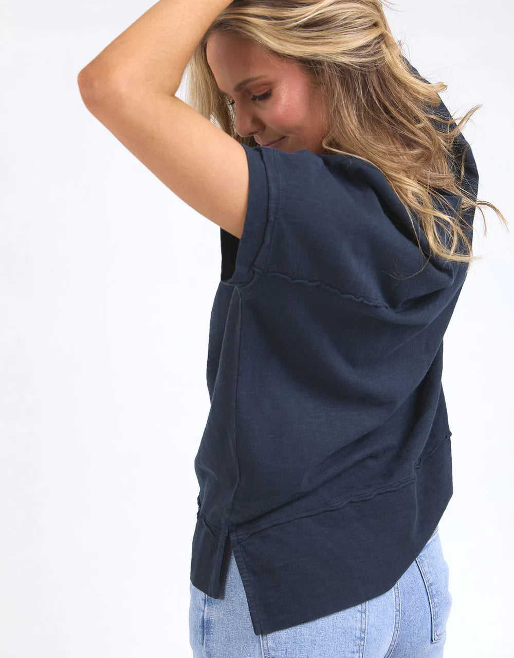 Collection of Foxwood Allison Tee- Dark Sapphire in a gallery layout