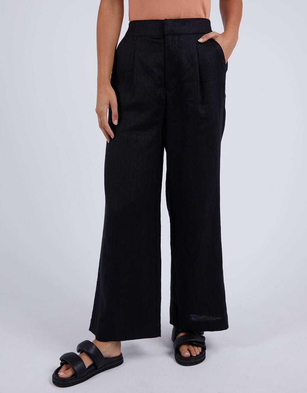 Collection of foxwood-elina-wide-leg-pant-black_1_1000x in a gallery layout