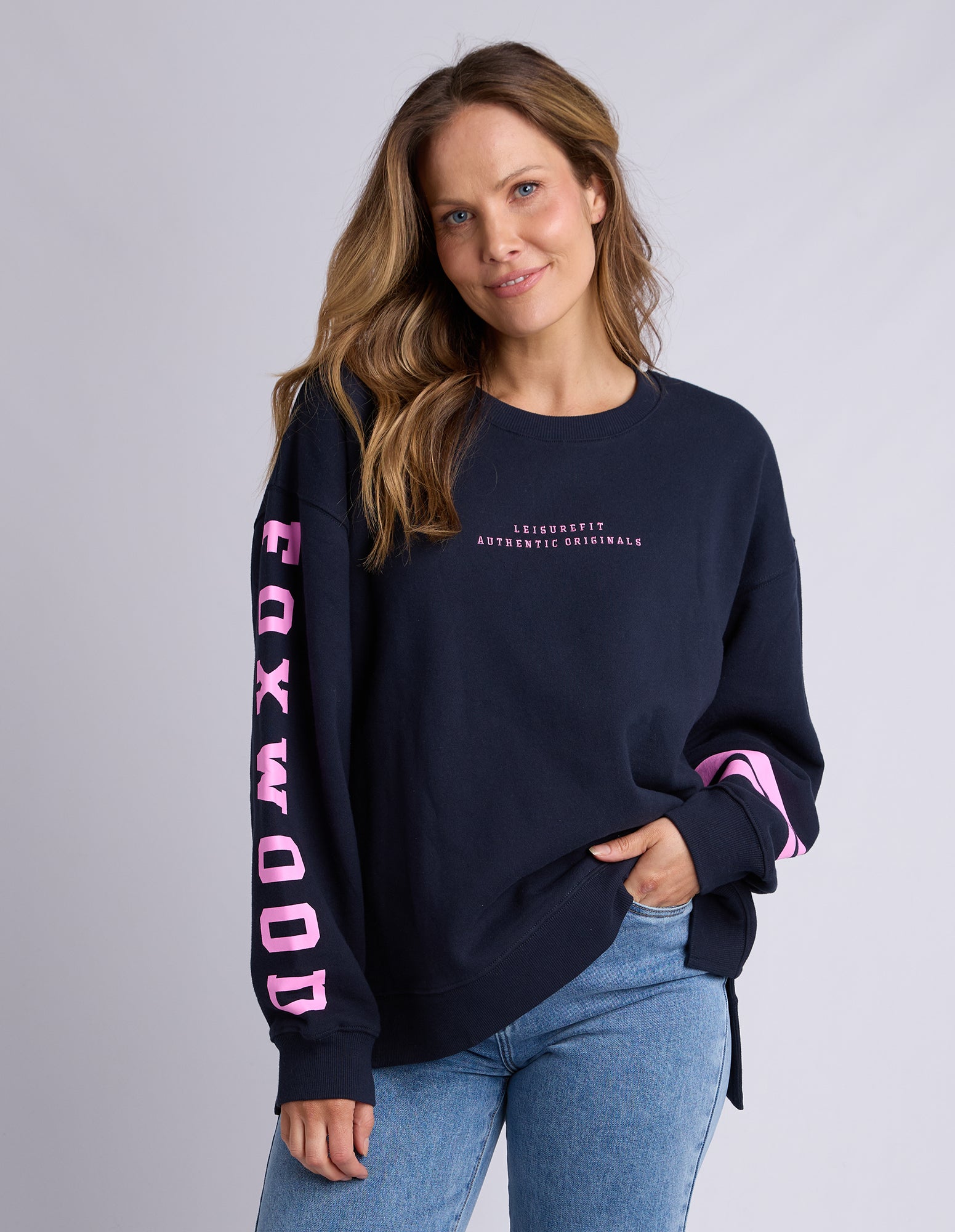 Foxwood Origin Crew Jumper - Navy