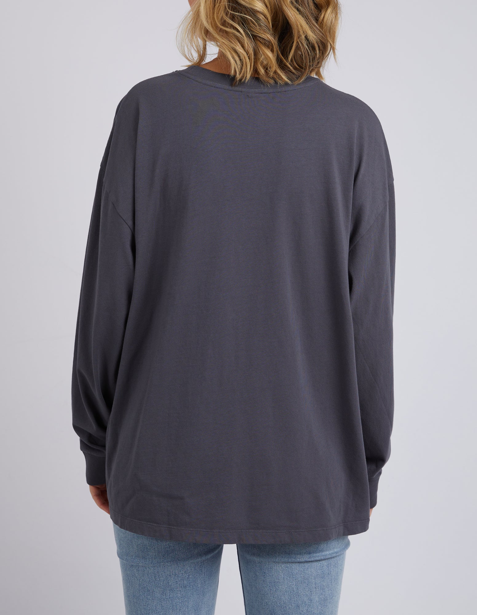 Collection of Elm Framed Long Sleeve Tee - Washed Black in a gallery layout