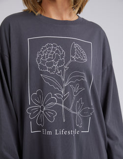 Collection of Elm Framed Long Sleeve Tee - Washed Black in a gallery layout