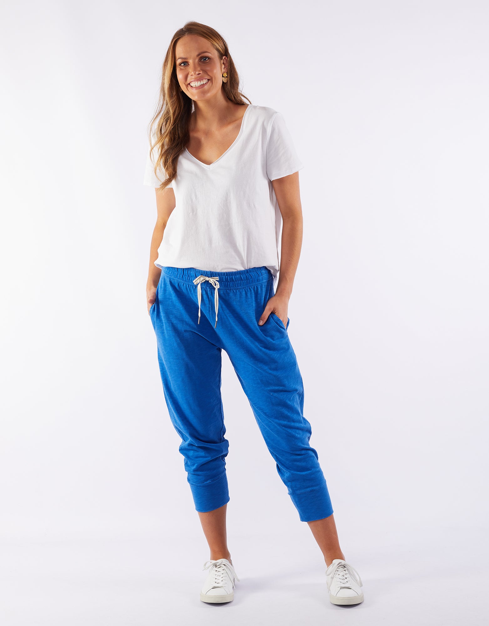 Collection of Elm Fundamental Brunch Pant - Blue Bell in a gallery layout