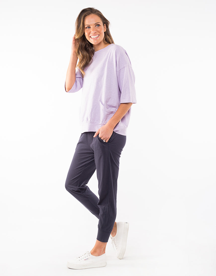 Collection of Elm Fundamental Mazie Sweat - Dusty Lilac in a gallery layout