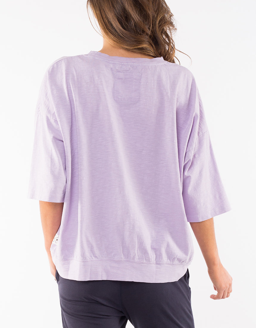 Collection of Elm Fundamental Mazie Sweat - Dusty Lilac in a gallery layout