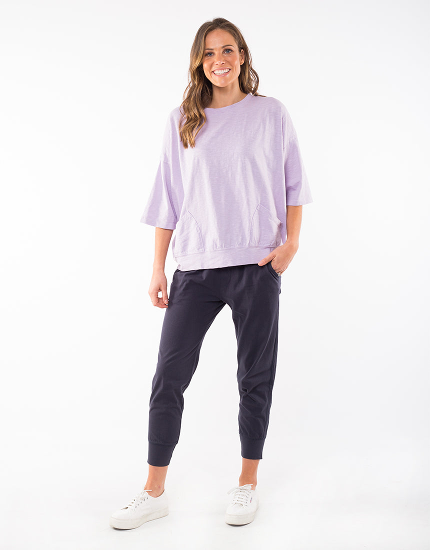 Collection of Elm Fundamental Mazie Sweat - Dusty Lilac in a gallery layout