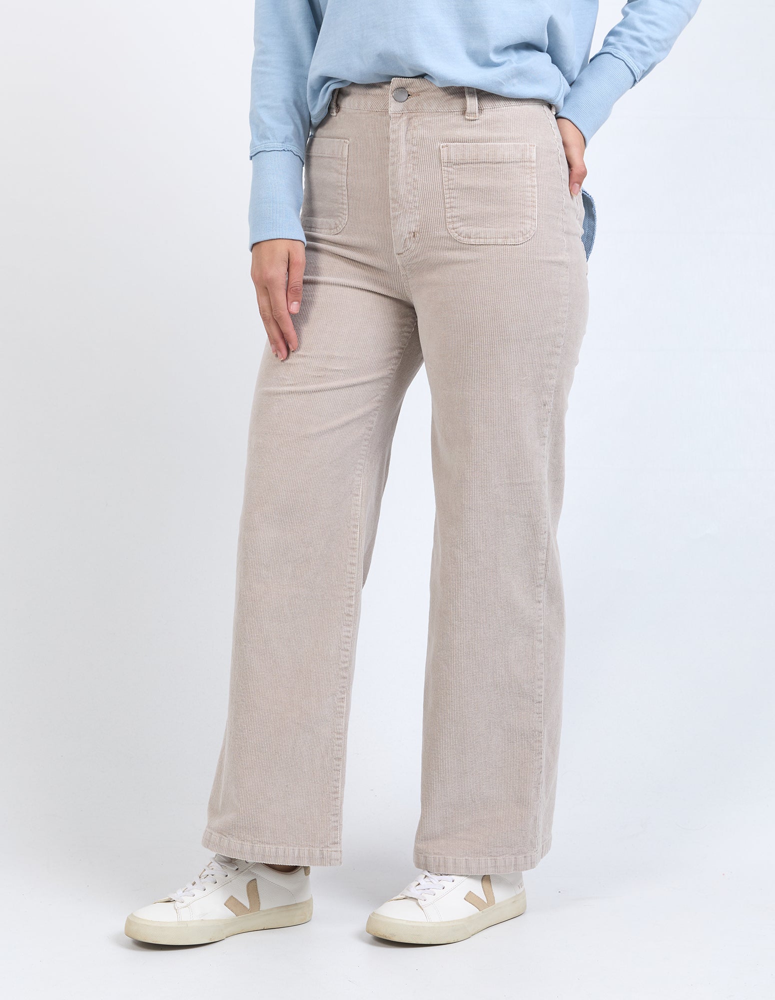 Collection of Foxwood Henrietta Cord Pant - Mushroom in a gallery layout