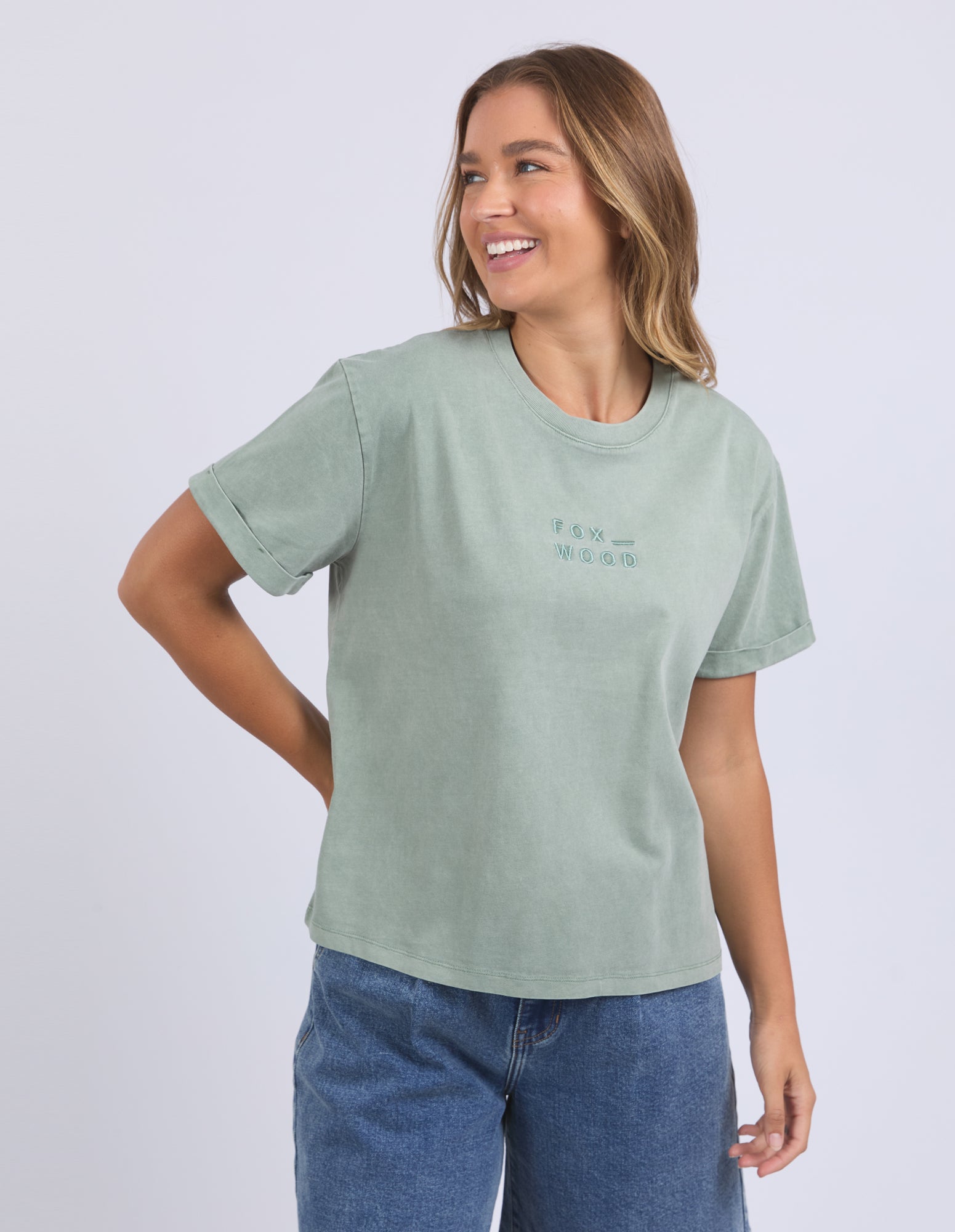 Foxwood Huntleigh Oversized Tee - Iceberg Green