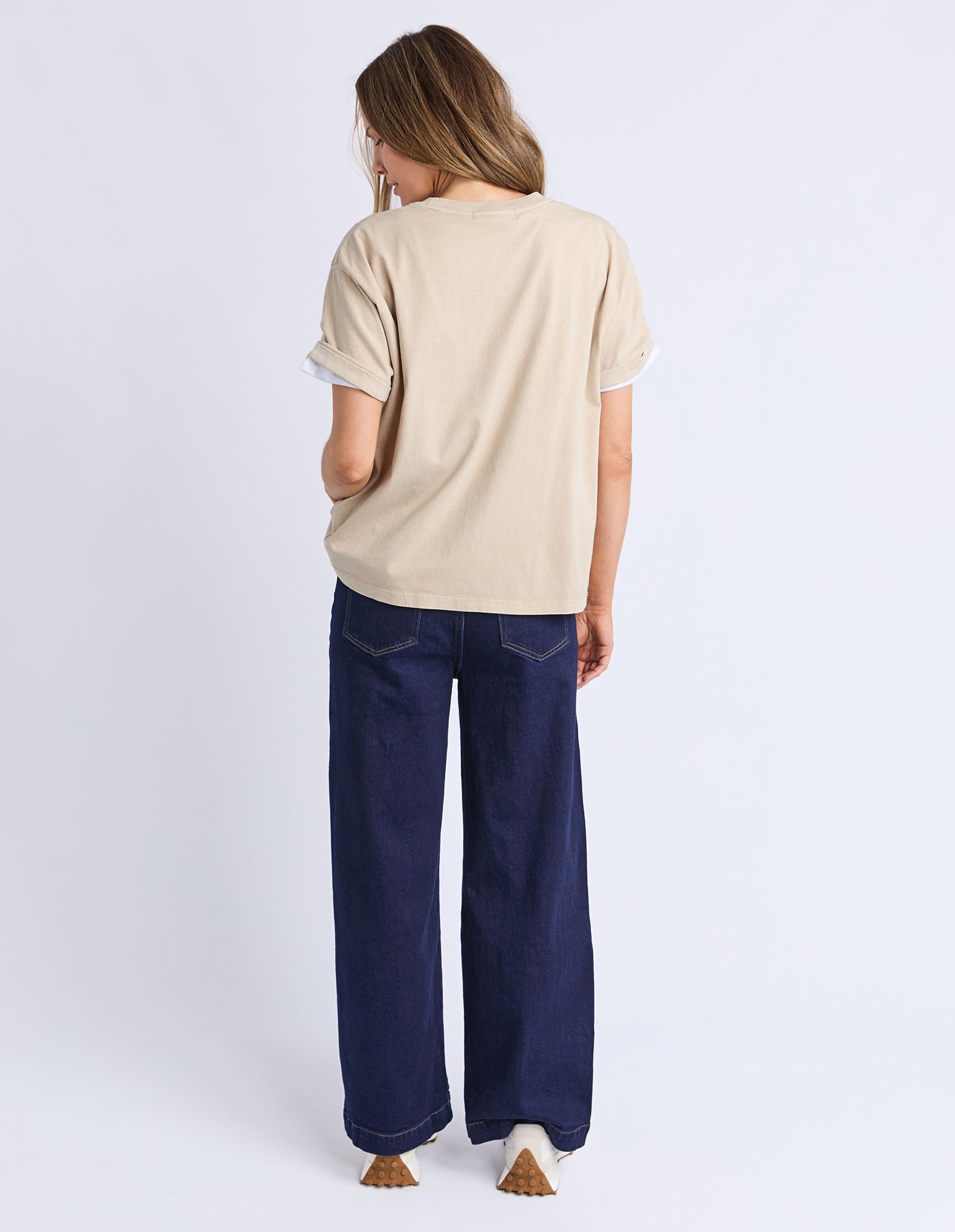 Collection of Foxwood Huntleigh Oversized Tee - Oat in a gallery layout