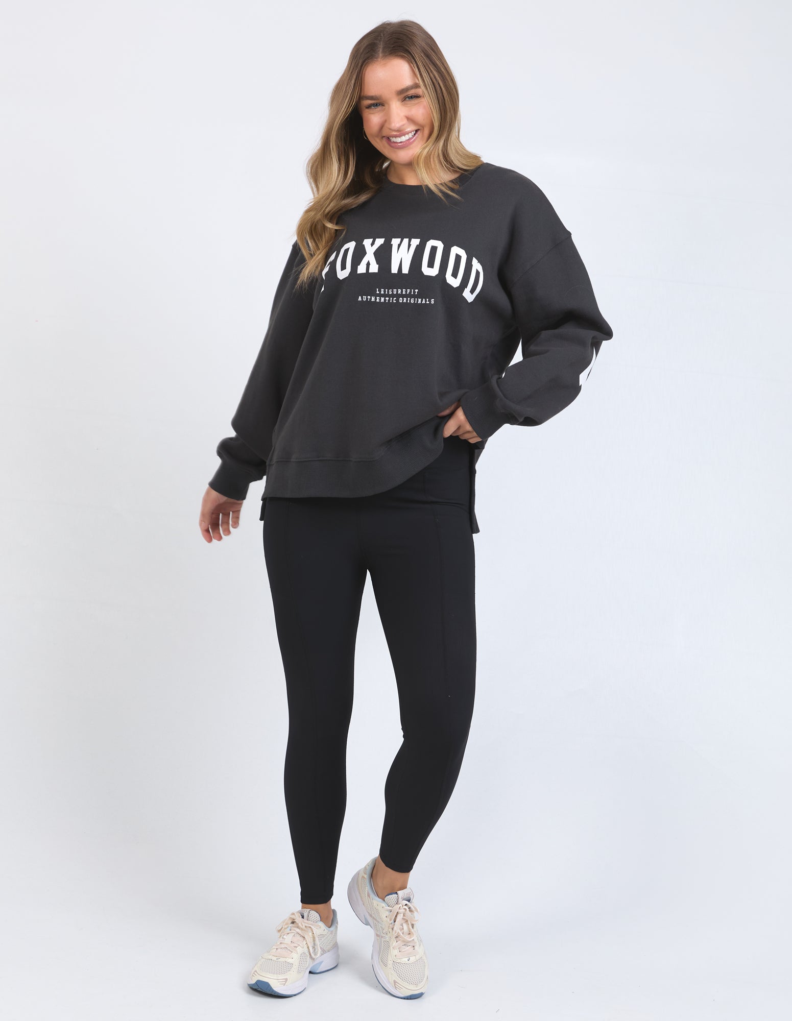 Image of Foxwood Interval Crew Jumper - Dark Grey
