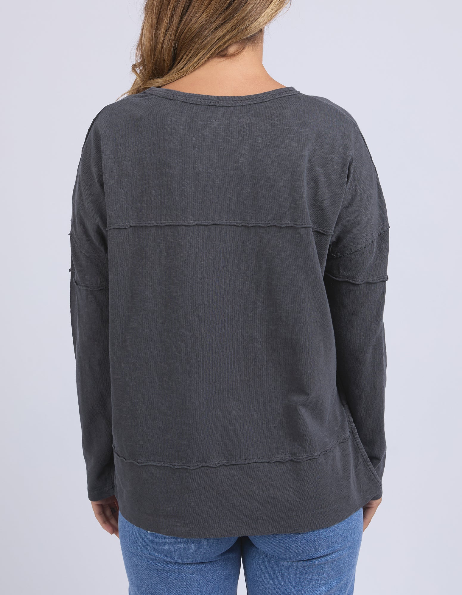 Foxwood Jayne Throw On Top- Charcoal