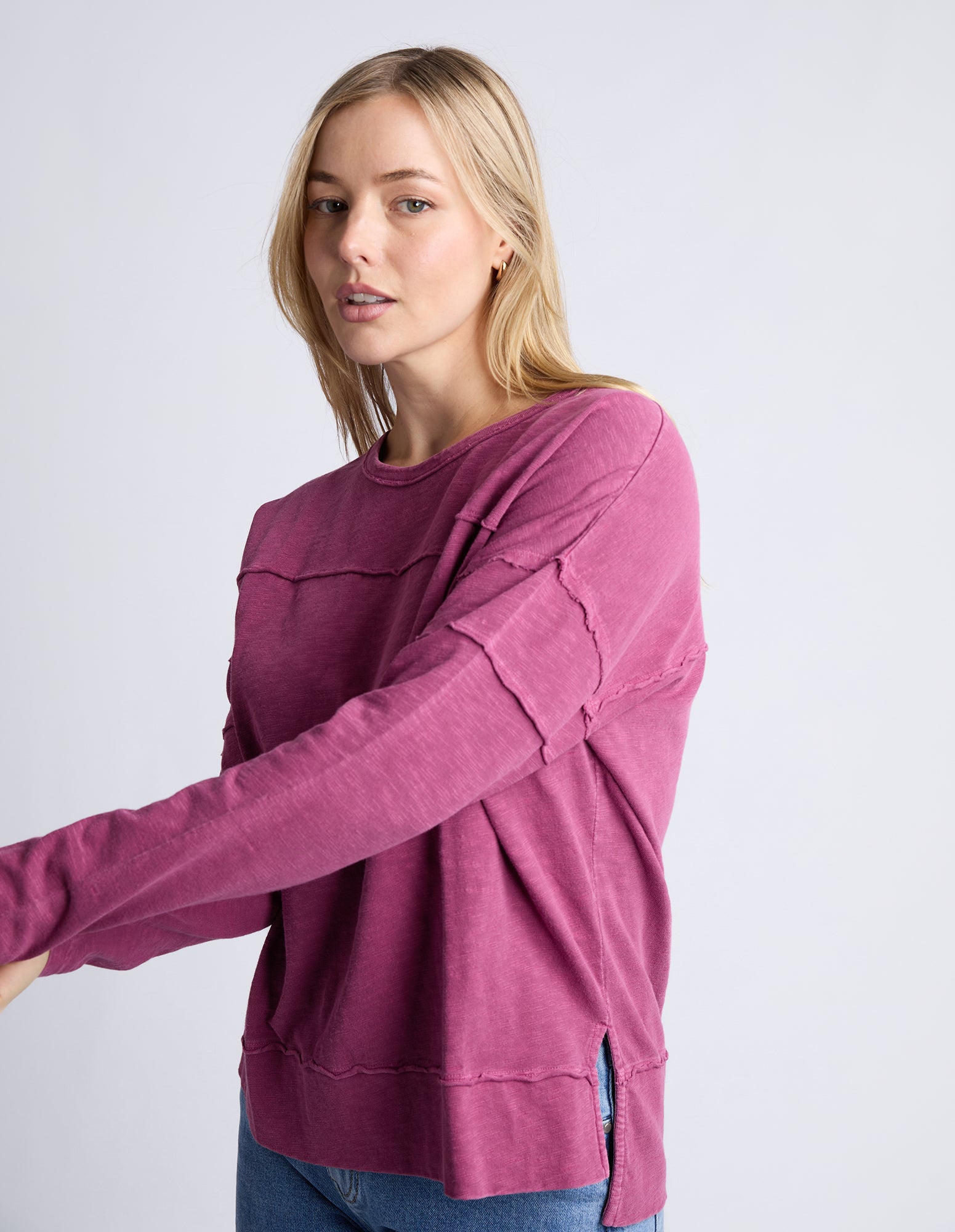 Foxwood Jayne Throw On Top- Port