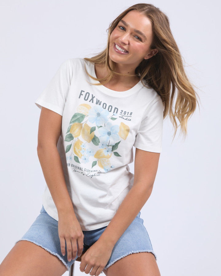 Foxwood Limoncello Tee - Vintage White