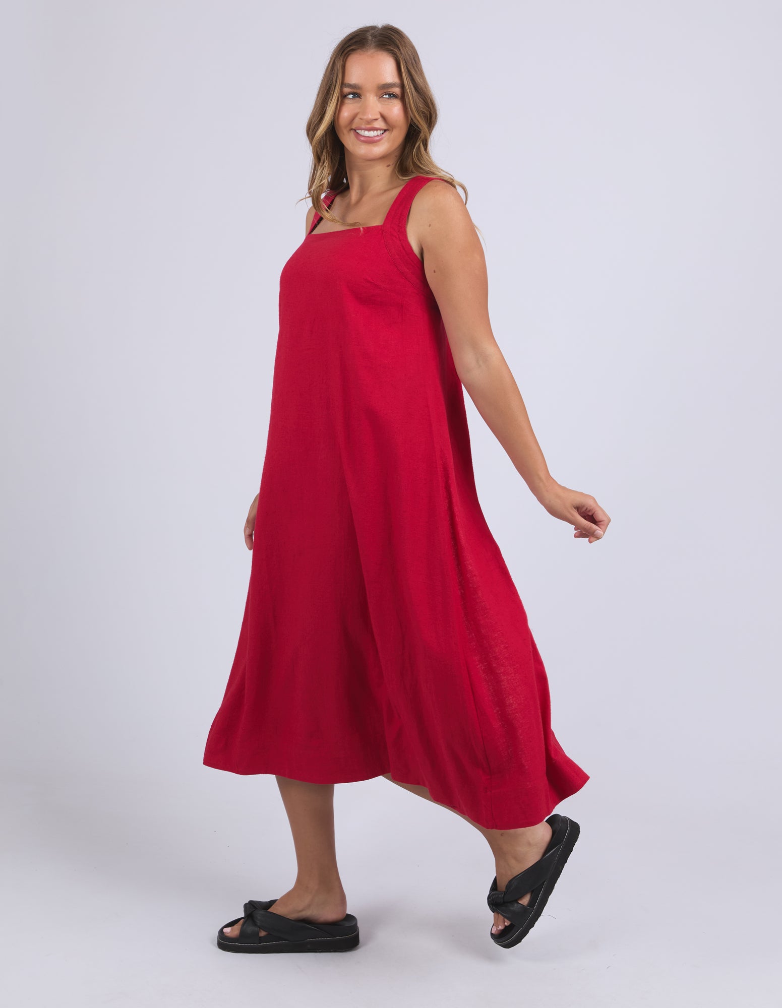 Collection of Foxwood Lourdes Dress - Crimson in a gallery layout