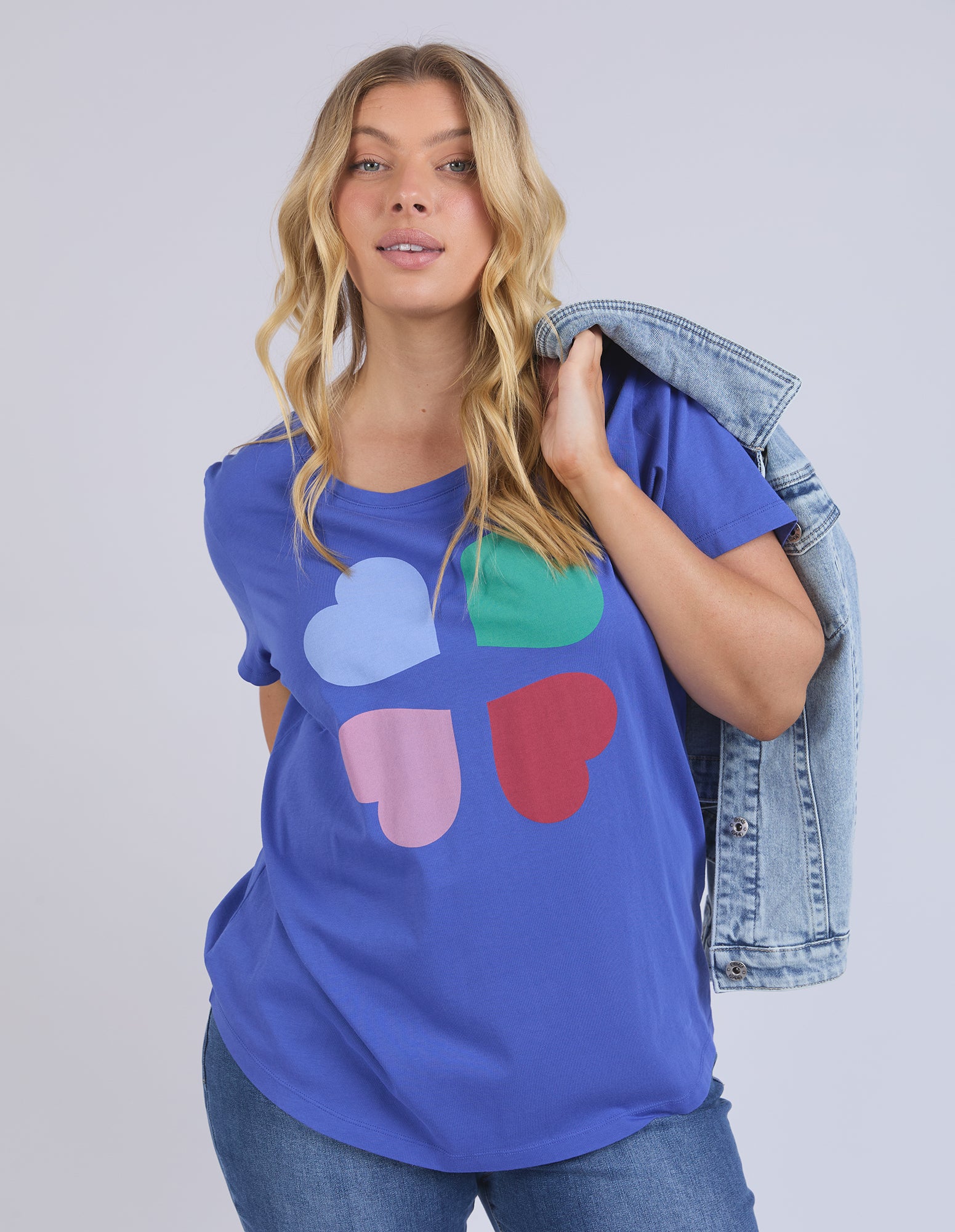 Elm Love Splash Tee - Royal Blue