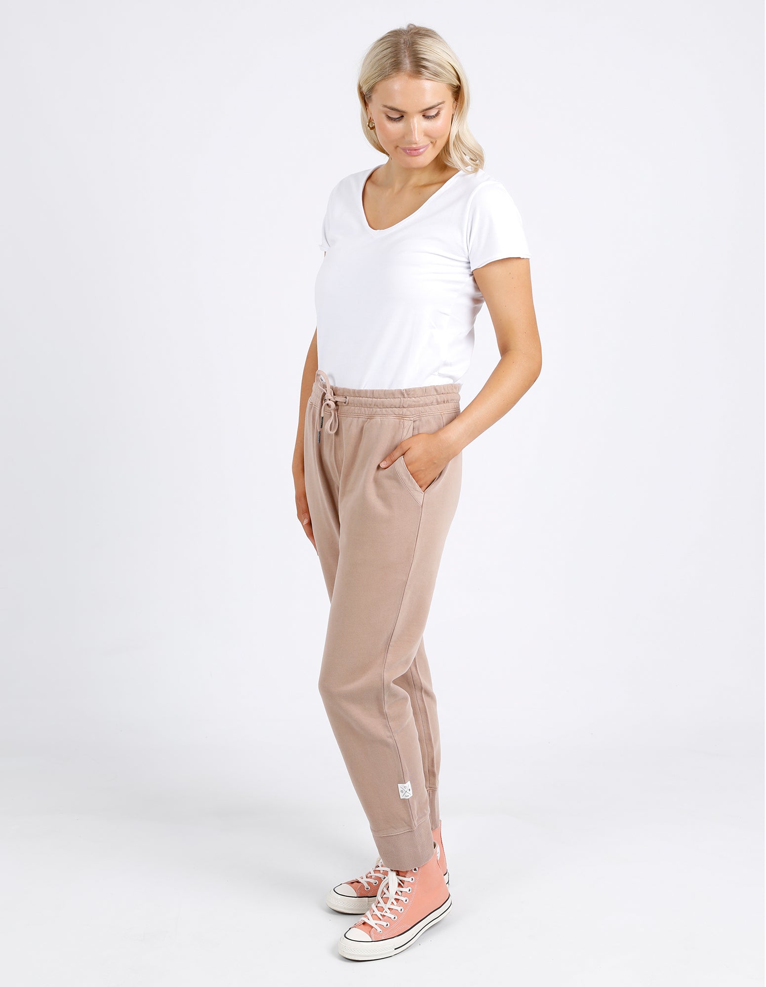 Collection of Elm Madrid Lounge Pant- Mocha in a gallery layout