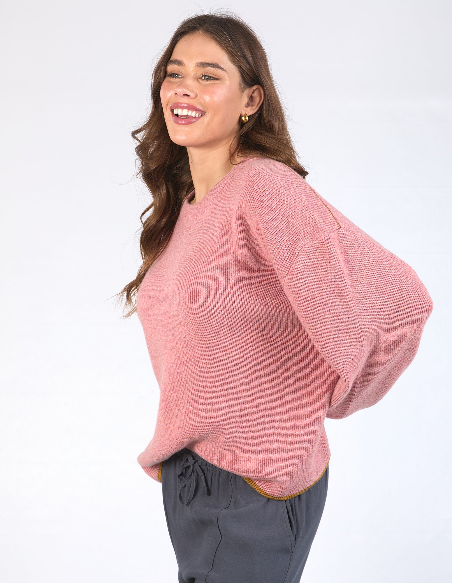 Collection of Elm Mae Knit - Charm Pink in a gallery layout