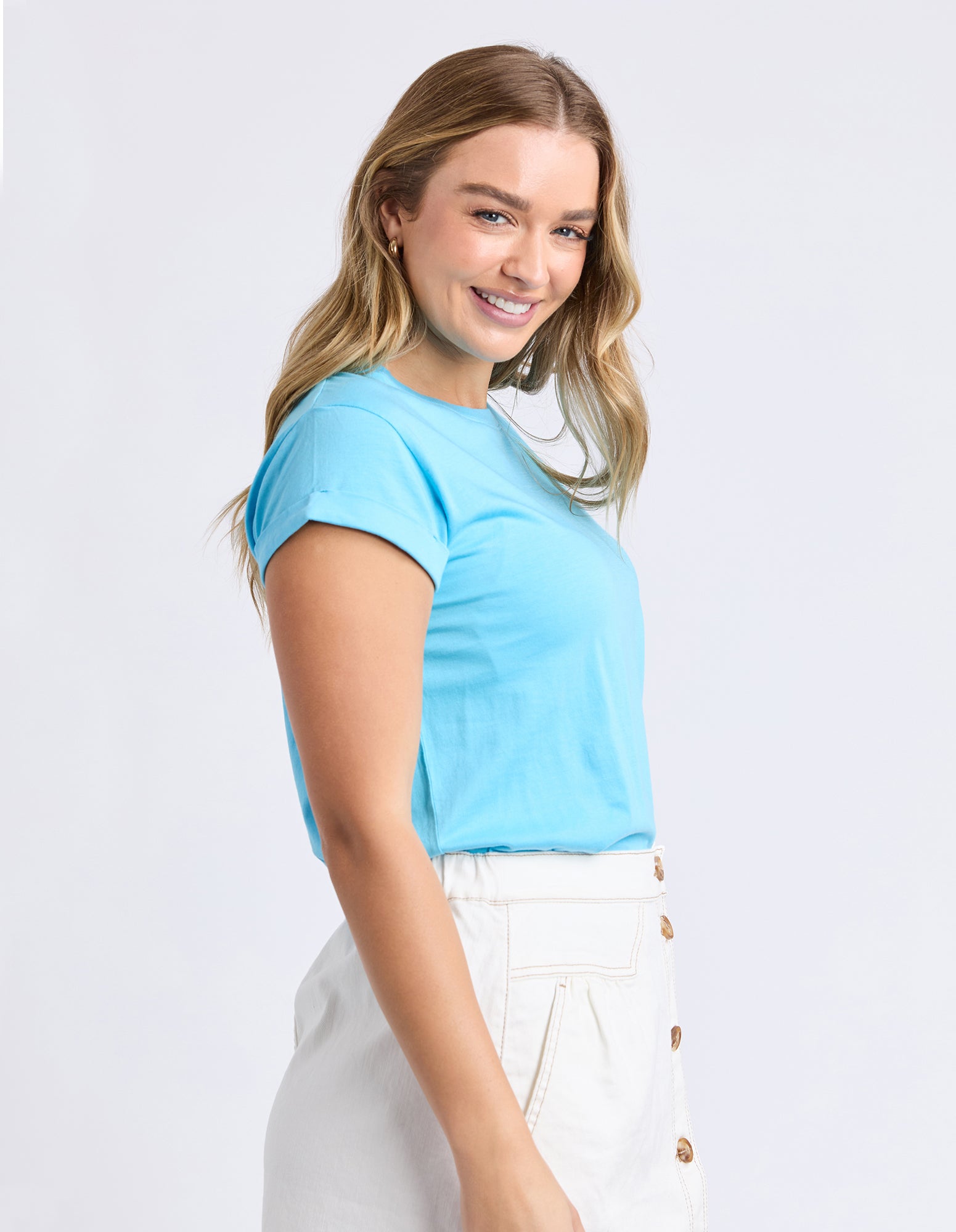 Collection of Foxwood Manly Tee - Aqua in a gallery layout