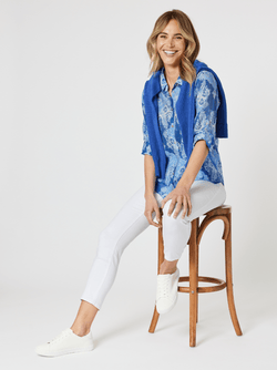 Collection of Gordon Smith Marine Print Shirt - Blue in a gallery layout