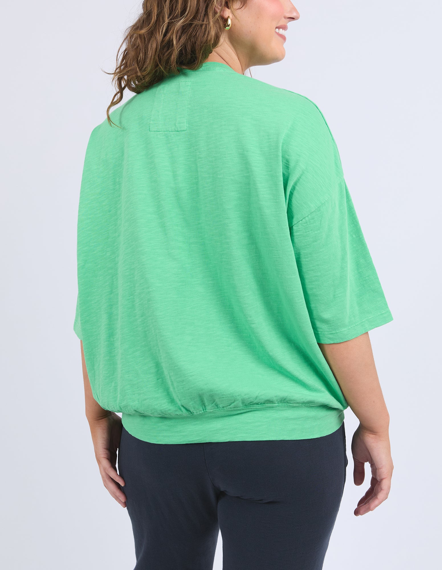 Image of Elm Fundamental Mazie Sweat - Spring Green
