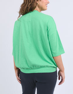 Collection of Elm Fundamental Mazie Sweat - Spring Green in a gallery layout