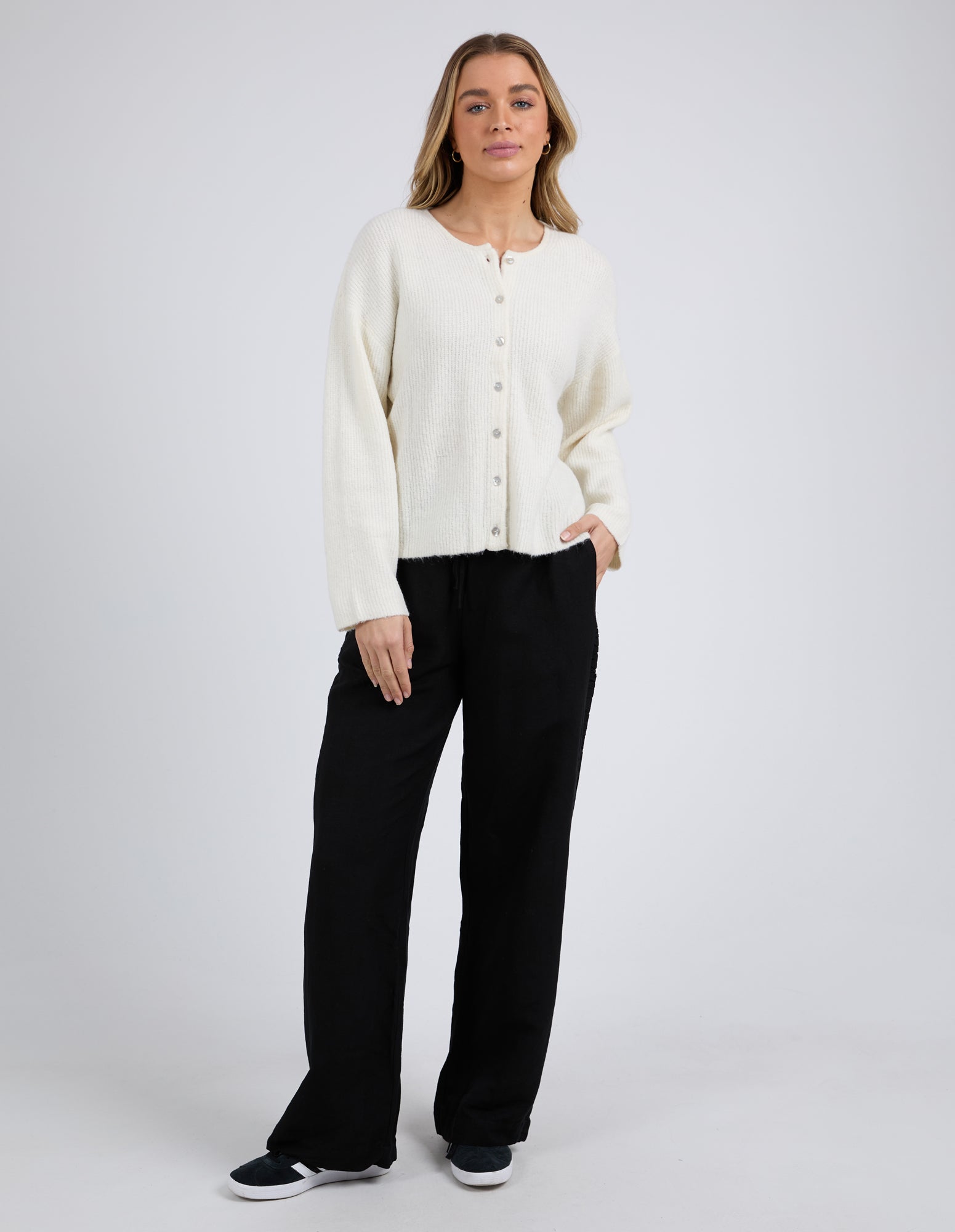 Collection of Foxwood Murphy Knit Cardi - Vintage White in a gallery layout