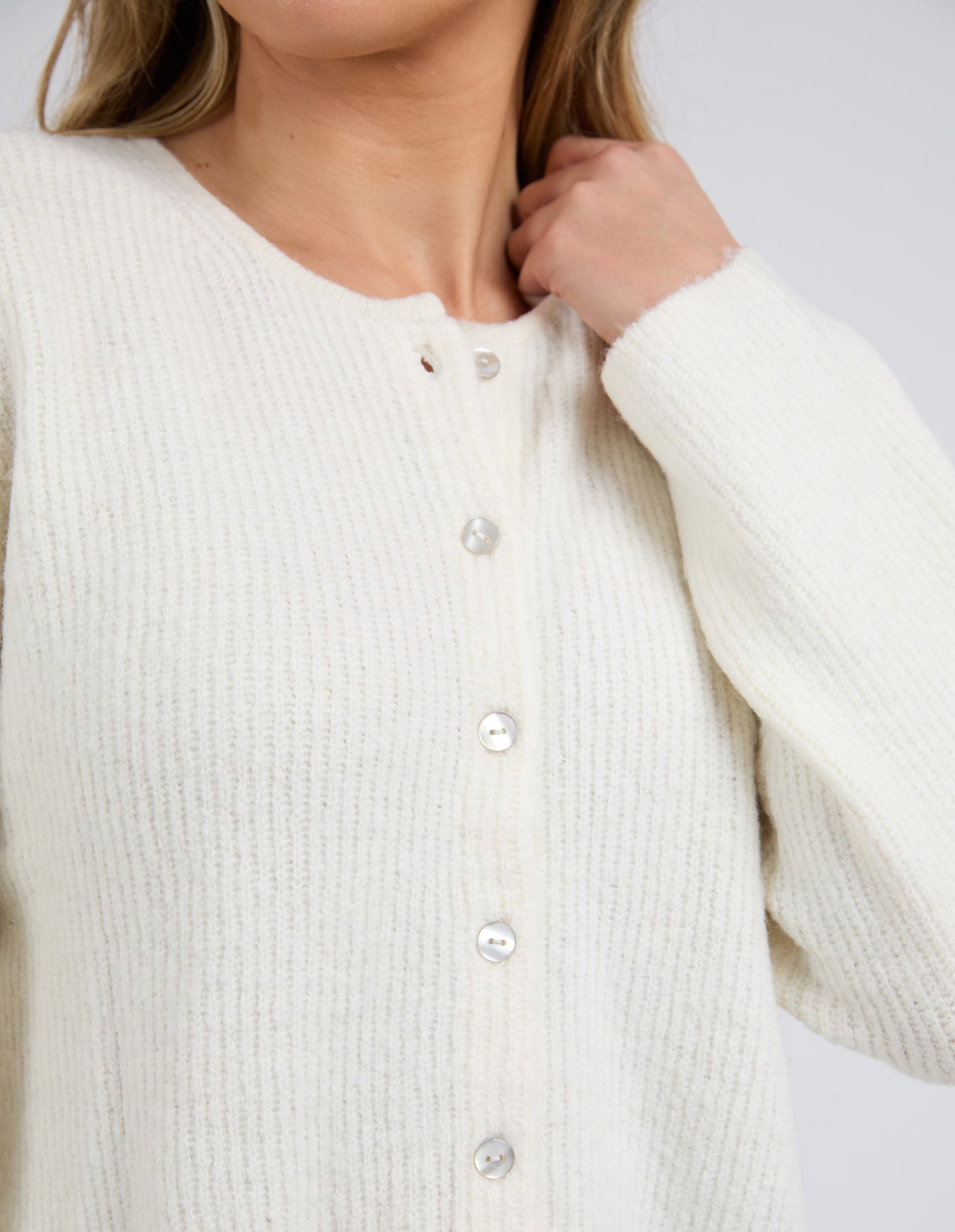 Collection of Foxwood Murphy Knit Cardi - Vintage White in a gallery layout