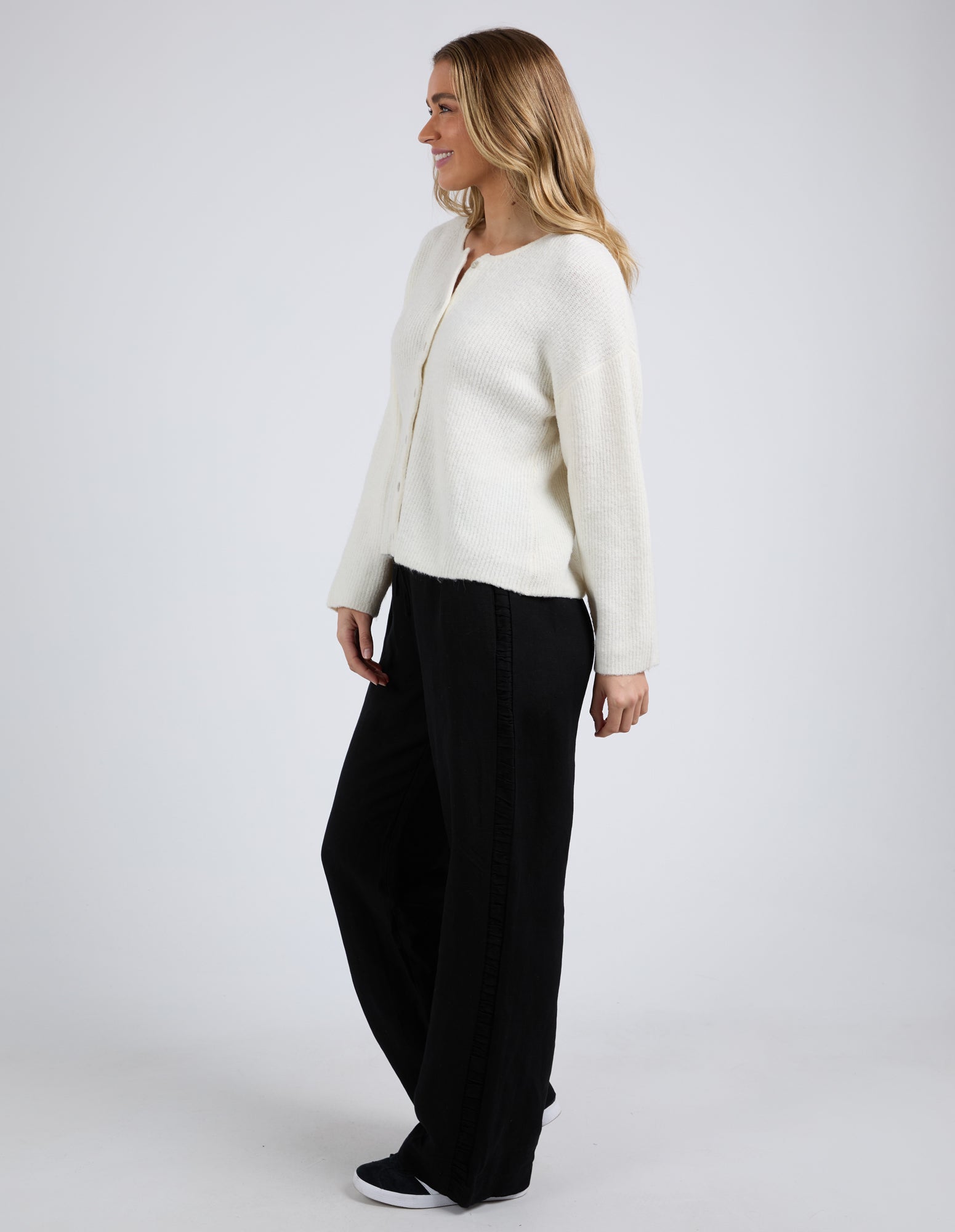 Collection of Foxwood Murphy Knit Cardi - Vintage White in a gallery layout