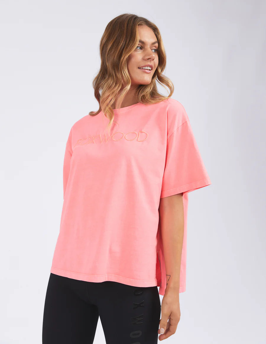 Collection of Foxwood Simplified Tee - Neon Pink in a gallery layout