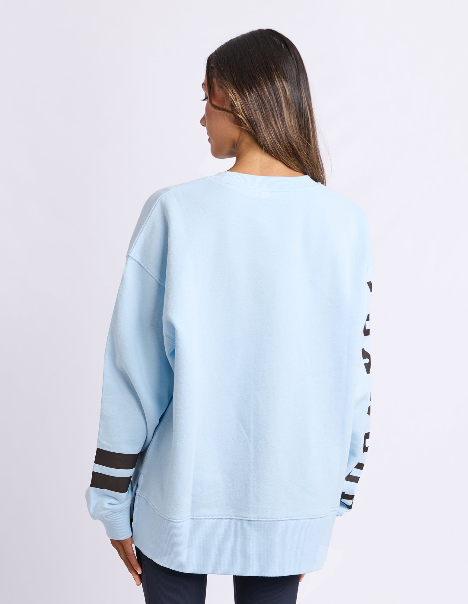 Image of Foxwood Origin Crew Jumper - Light Blue with Coffee