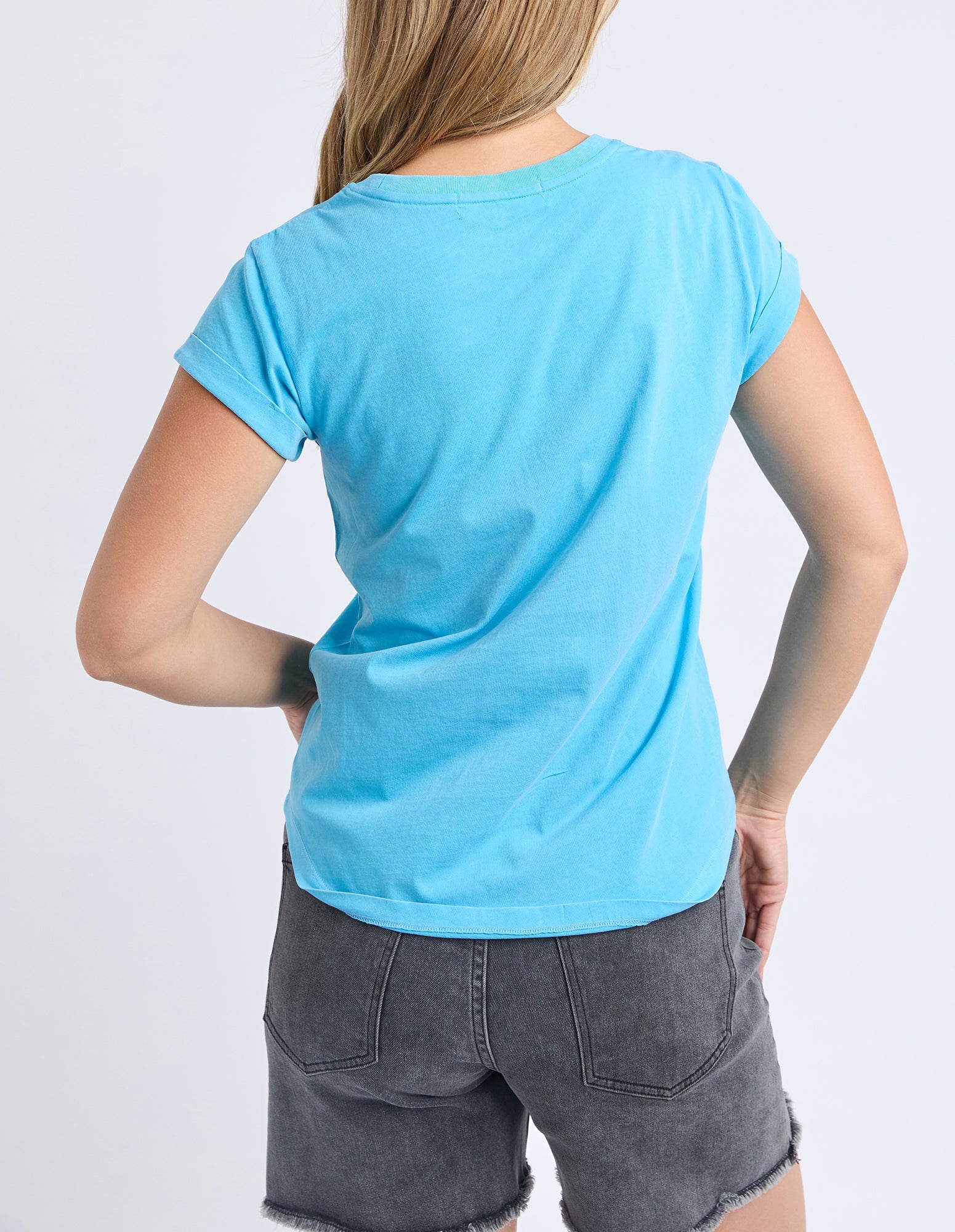 Collection of Foxwood Signature Tee - Aqua in a gallery layout