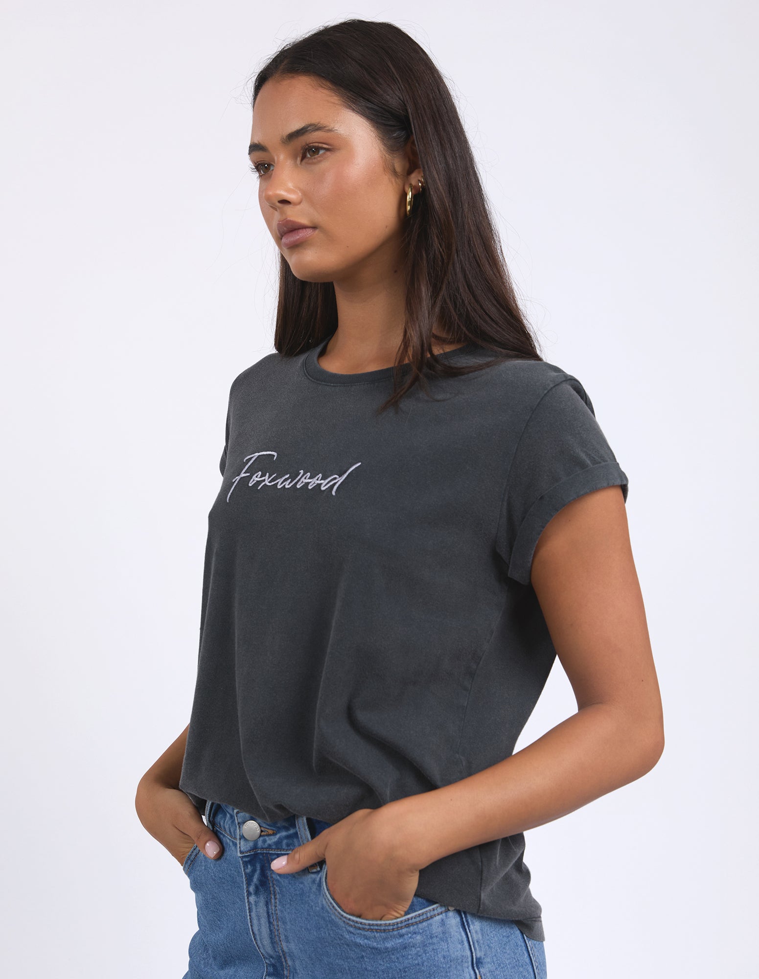 Collection of Foxwood Signature Tee - Black in a gallery layout