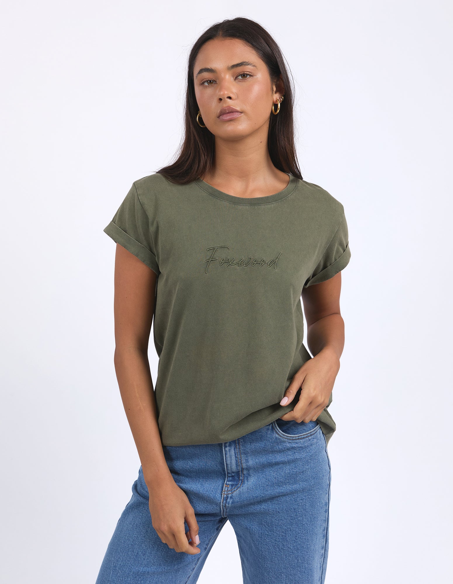 Foxwood Signature Tee - Khaki