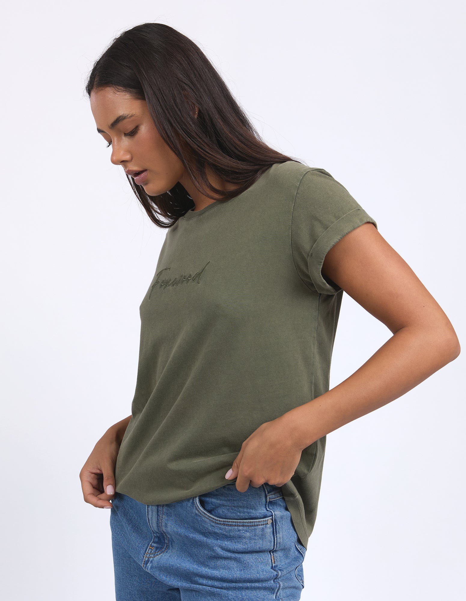 Foxwood Signature Tee - Khaki