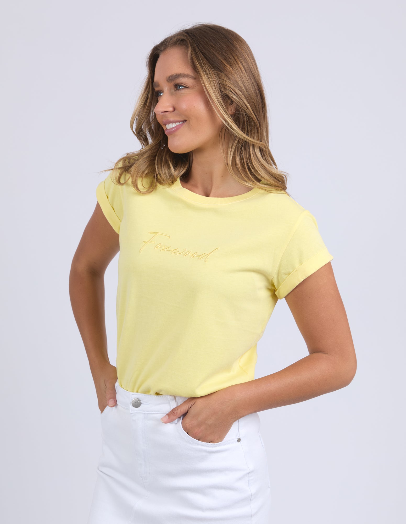 Collection of Foxwood Signature Tee - Lemon in a gallery layout